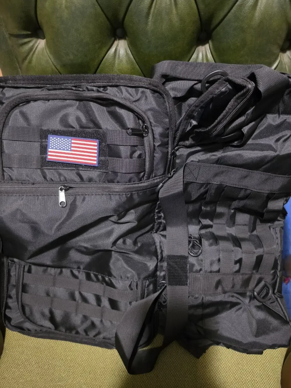 Tactical Duffle Bag Backpack for Men 3 in 1 40L Gym MOLLE System Waterproof NIB